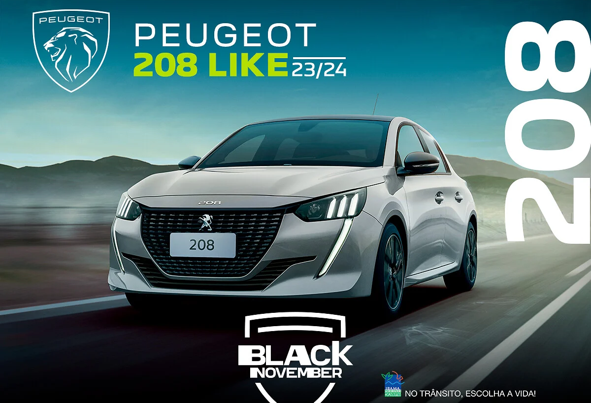 Black November da Peugeot com veículos a partir de R$ 75.990